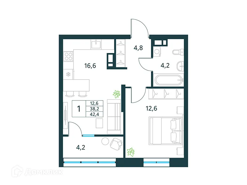 Фото квартиры в ЖК "Хороший"