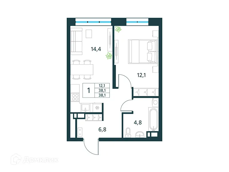 Фото квартиры в ЖК "Хороший"