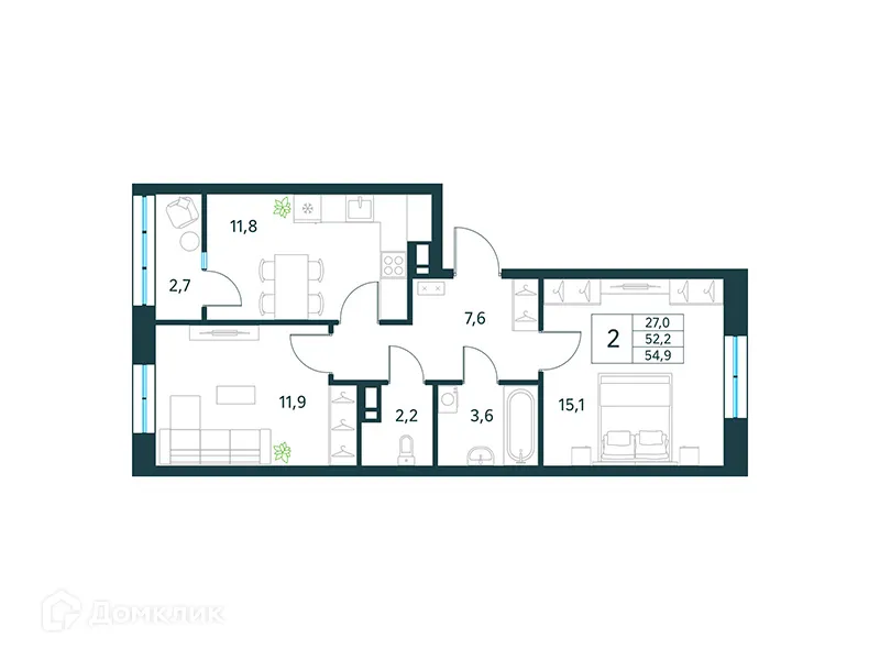 Фото квартиры в ЖК "Хороший"