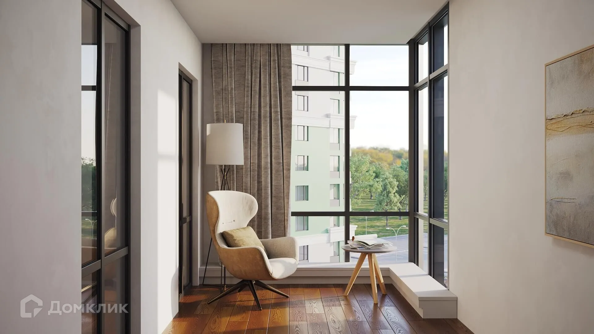 Планировка 1-комнатной квартиры 35.54 м² в ЖК "Северный", г. Рязань — фото 5