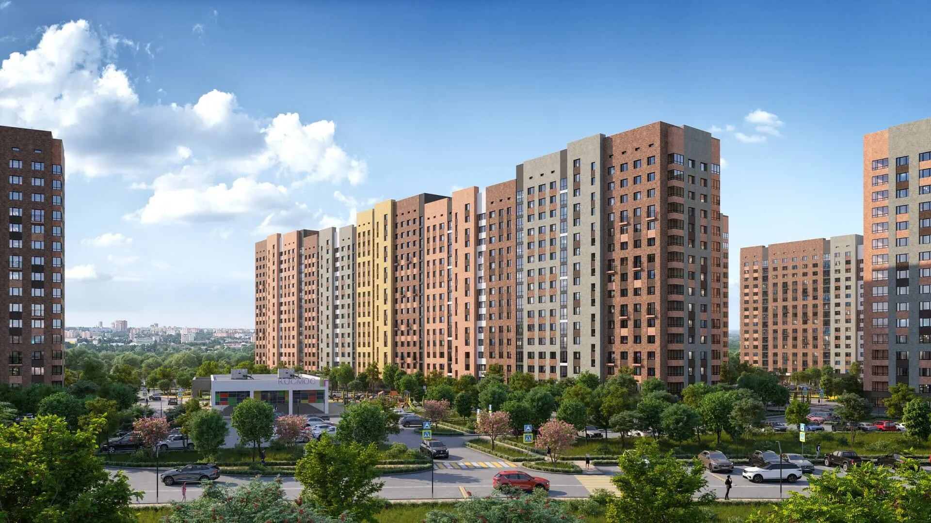 Планировка 3-комнатной квартиры 93.45 м² в ЖК "Бирюзова Парк", г. Рязань — фото 4