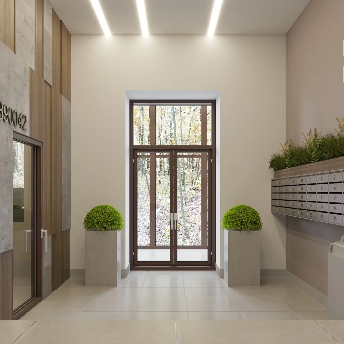 Планировка 3-комнатной квартиры 93.45 м² в ЖК "Бирюзова Парк", г. Рязань — фото 11