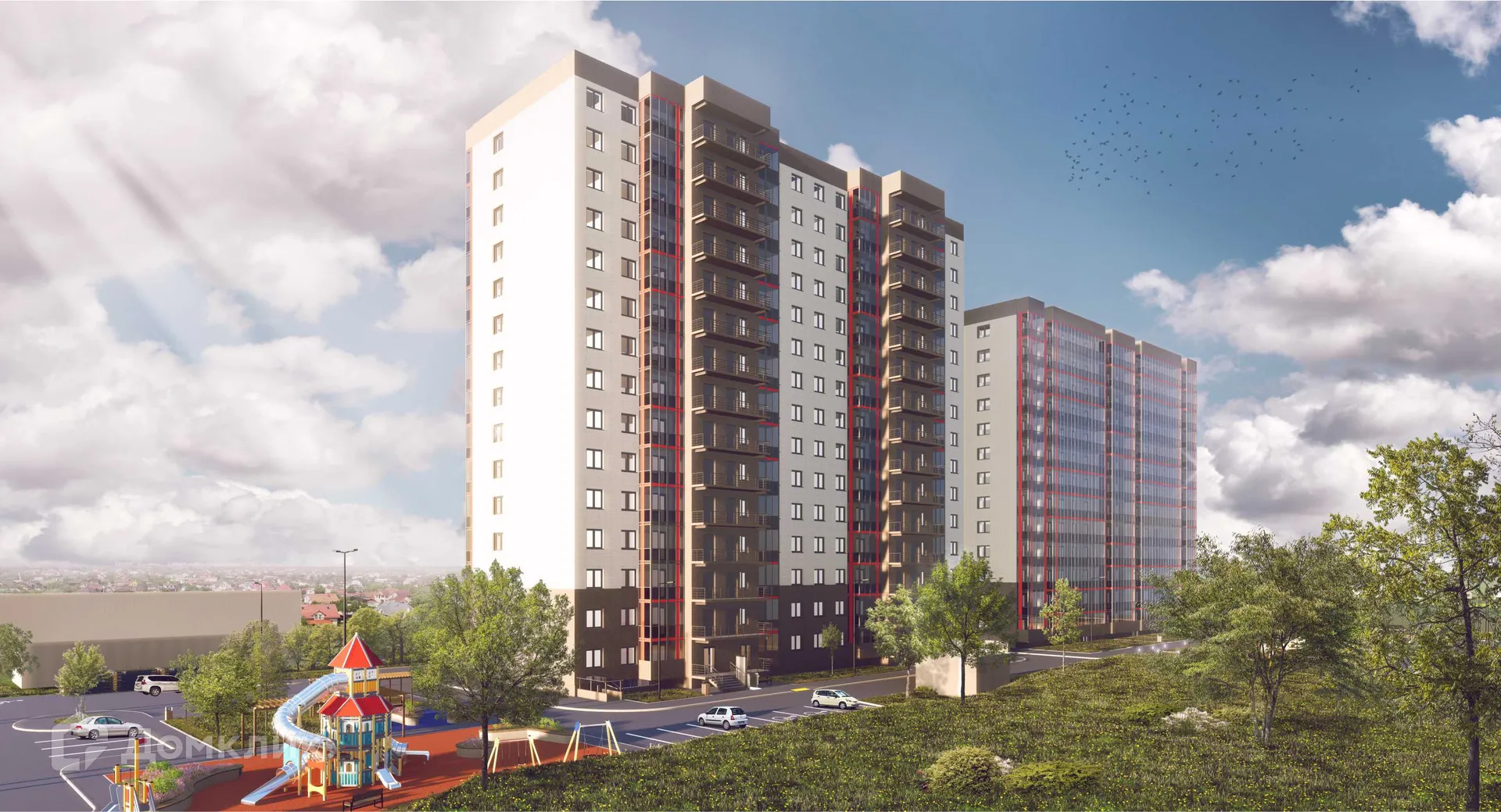 Планировка 2-комнатной квартиры 52.73 м² в ЖК ЖК Взлётка, г. Иркутск — фото 3