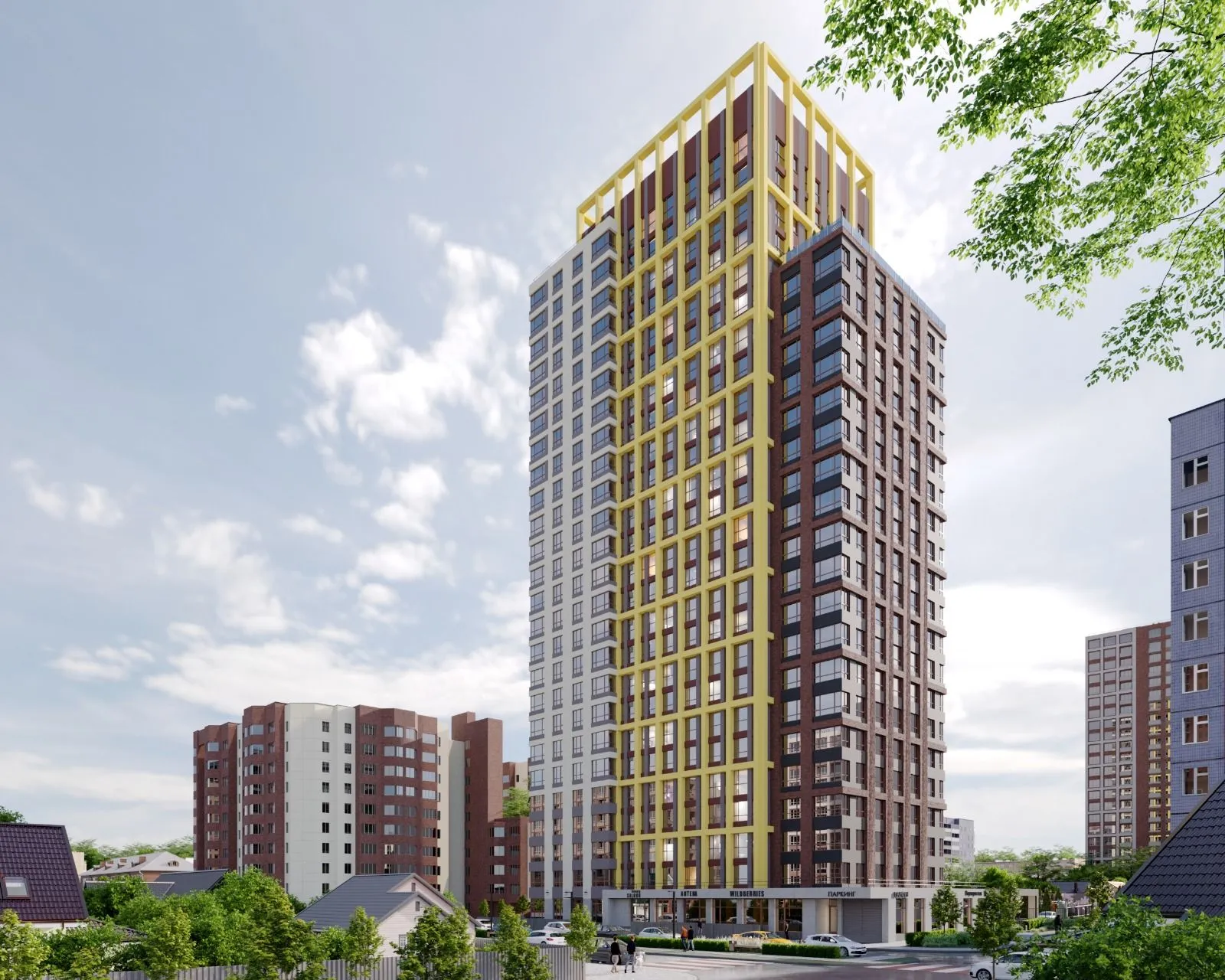 Планировка 2-комнатной квартиры 66.81 м² в ЖК Большая история, г. Рязань — фото 4