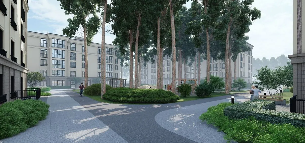 Планировка 1-комнатной квартиры 43.56 м² в ЖК Солотчинский квартал, г. Рязань — фото 6