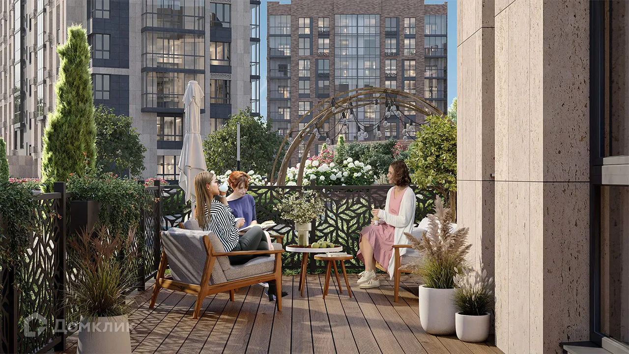 Планировка 1-комнатной квартиры 40.5 м² в ЖК Окская стрелка, г. Рязань — фото 2