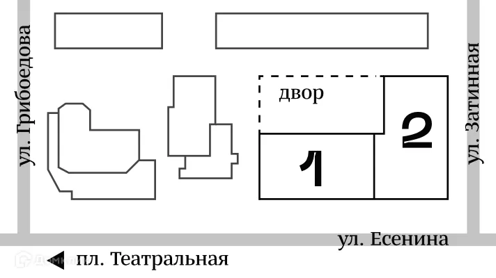 Планировка 1-комнатной квартиры 55.48 м² в ЖК ТАТЛИН, г. Рязань — фото 19