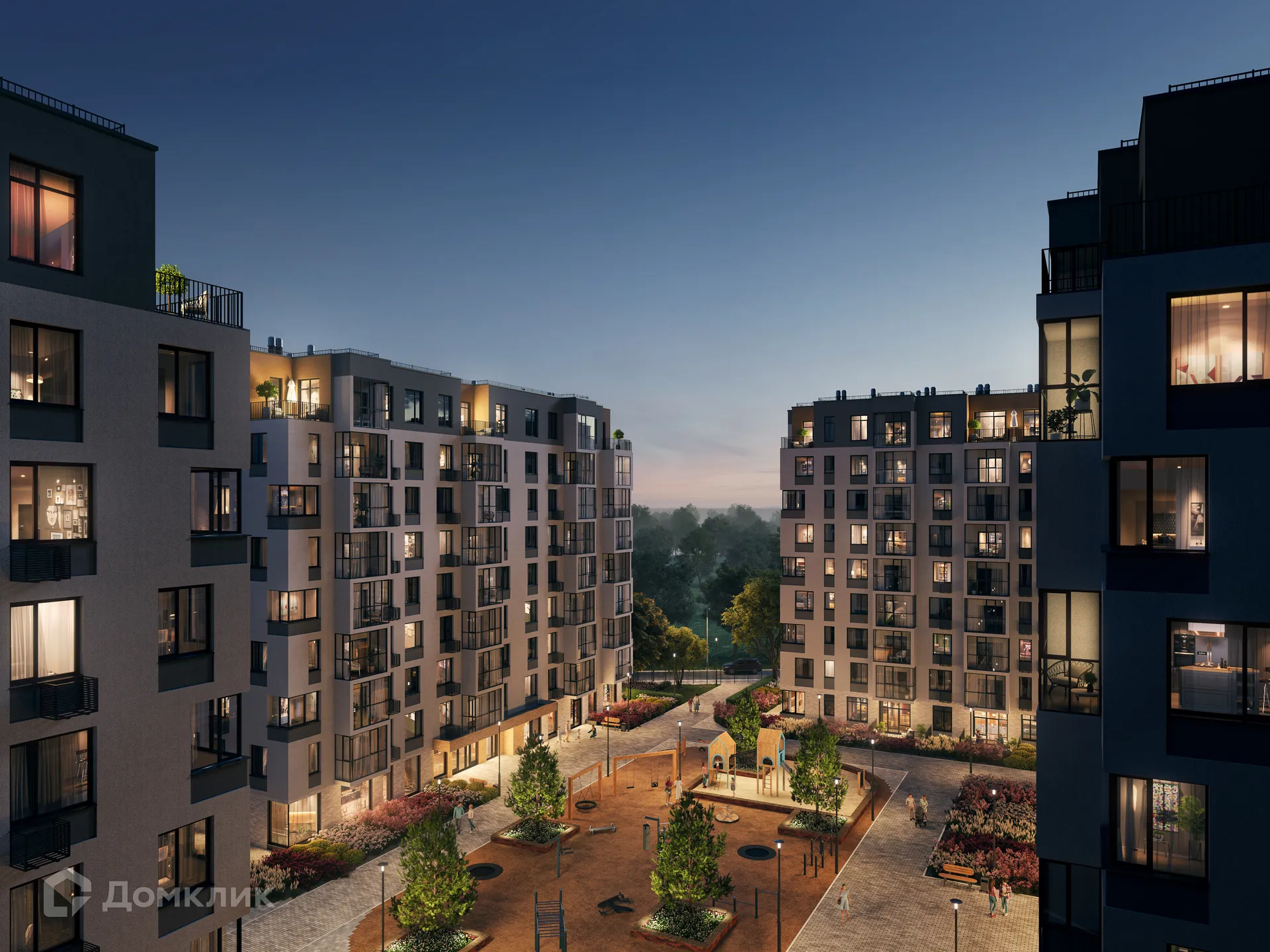 Планировка 2-комнатной квартиры 61.22 м² в ЖК Квартал Дягилев, г. Рязань — фото 6