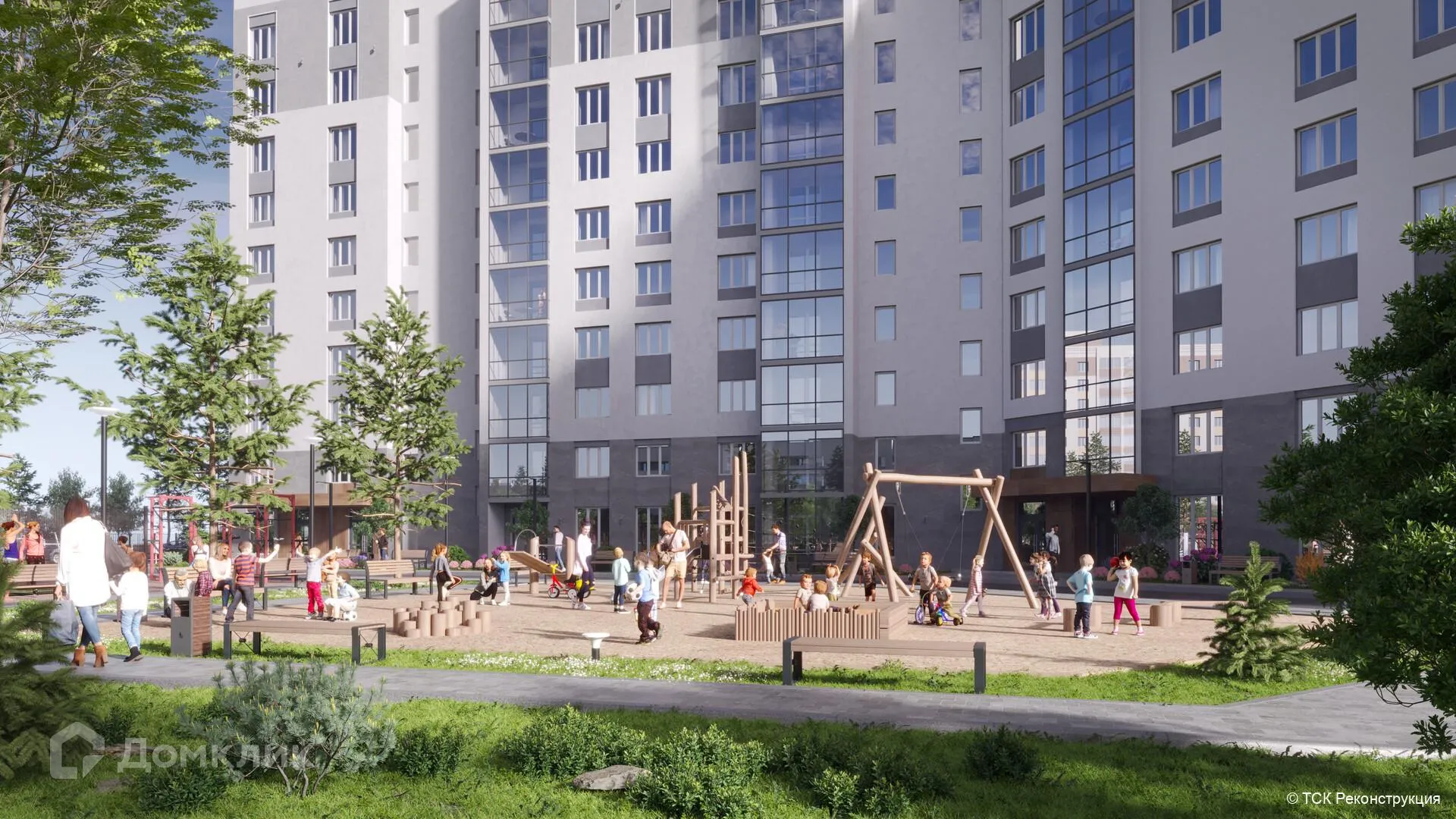 Планировка 1-комнатной квартиры 36.56 м² в ЖК Панорама, г. Рыбное — фото 6