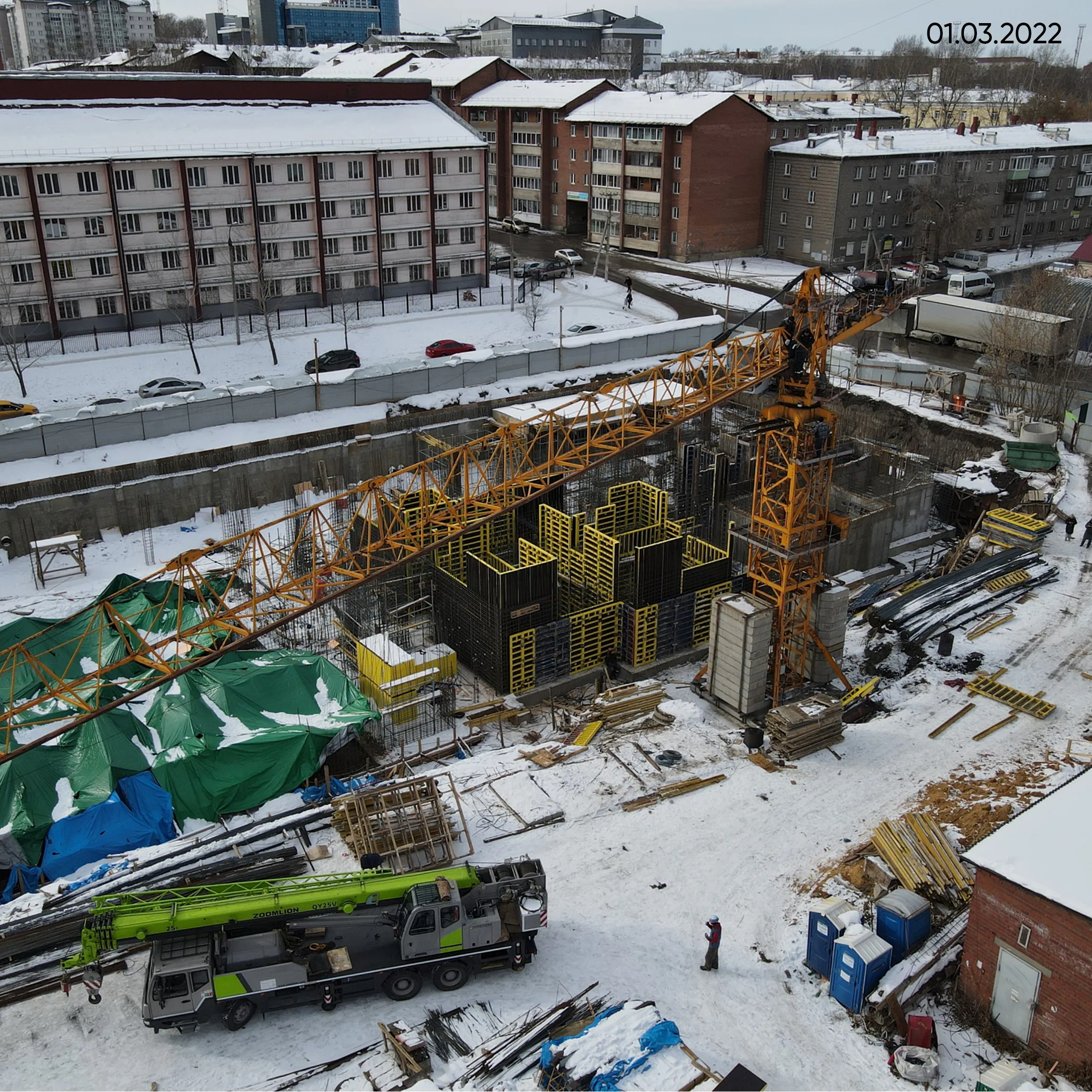 ЖК "Новые горизонты на Пушкина" ход строительства