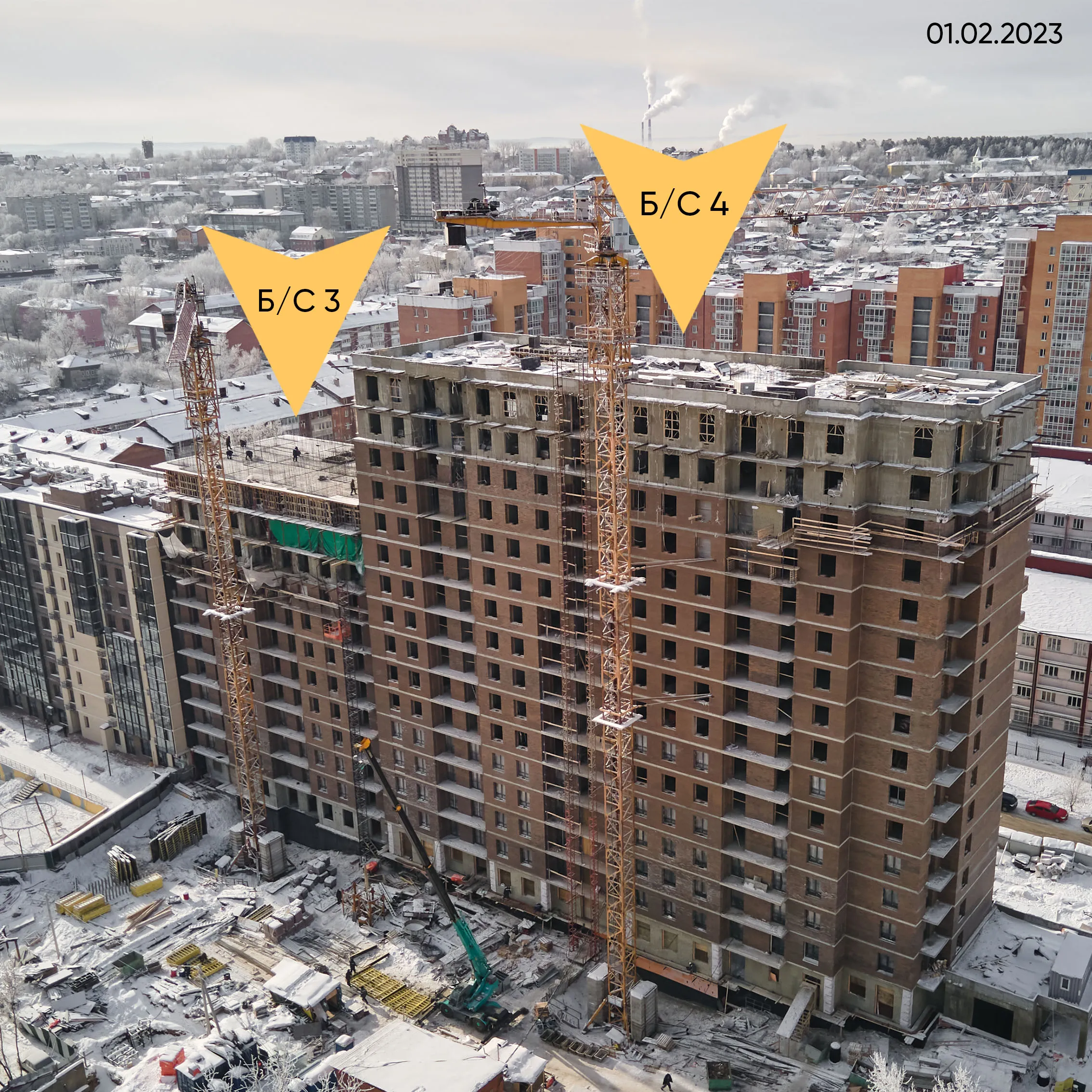 ЖК "Новые горизонты на Пушкина" ход строительства