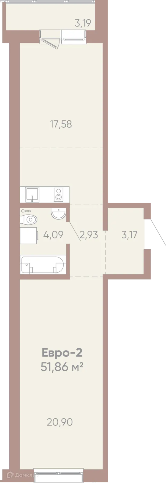Фото квартиры в ЖК Новые горизонты на Советской