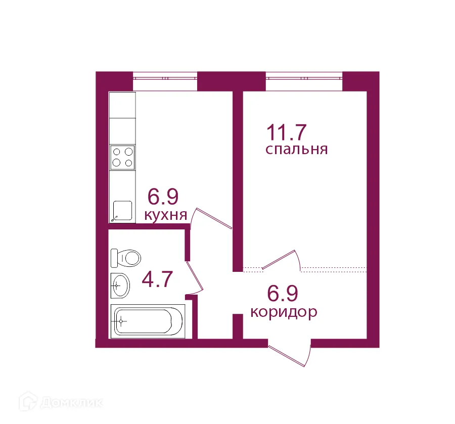 Фото квартиры в ЖК Видный 3