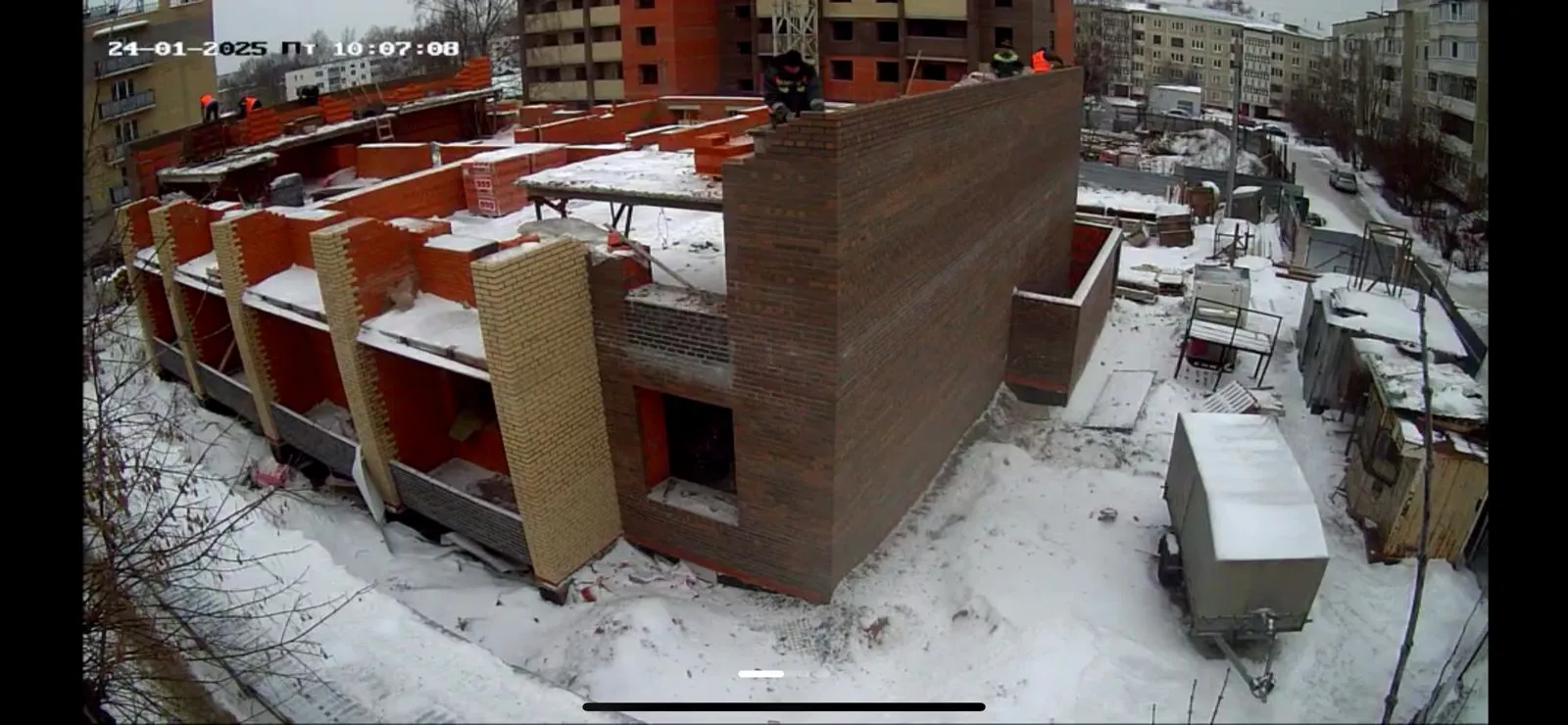 ЖК по улице Центральная ход строительства