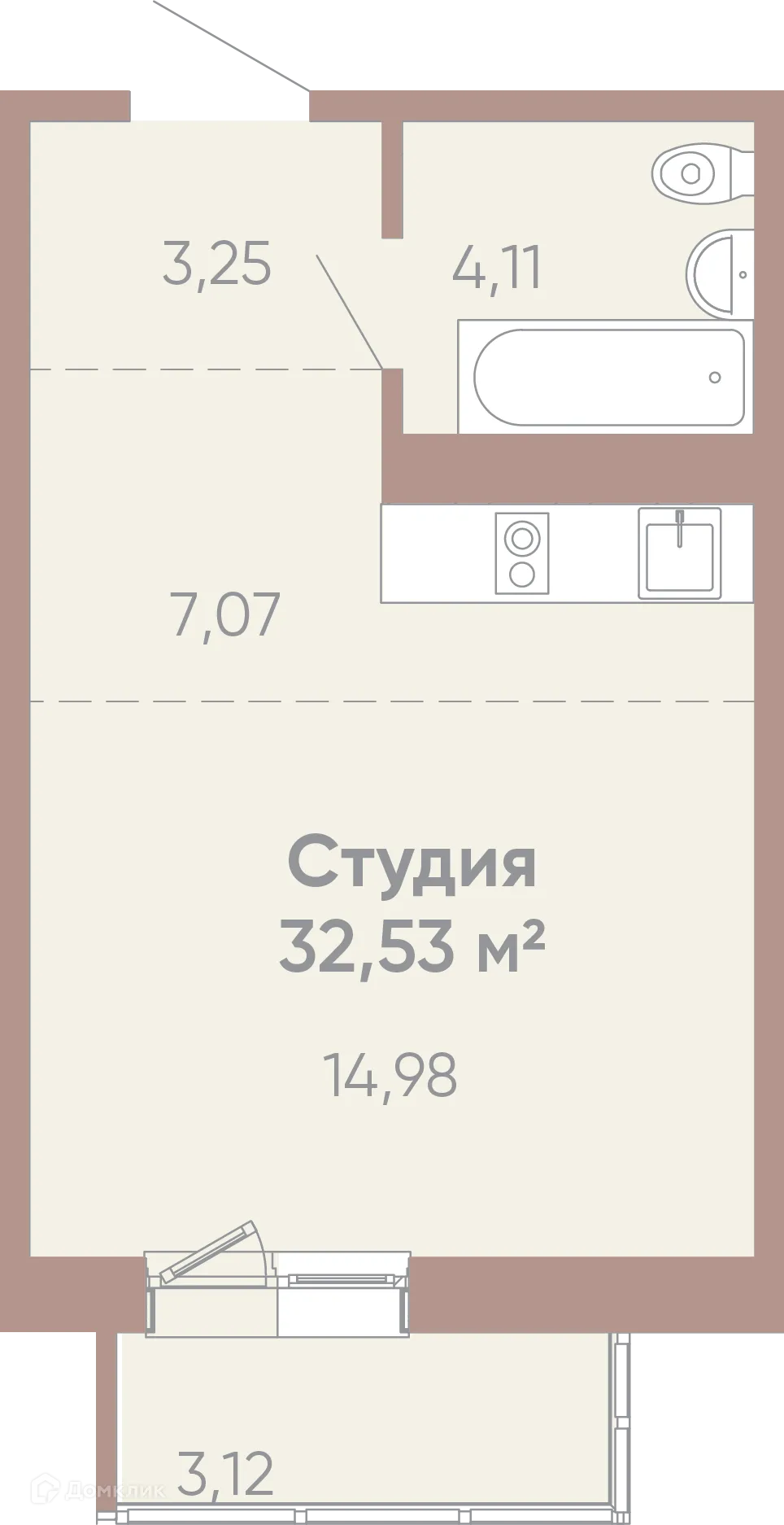 Фото квартиры в ЖК Новые горизонты на Советской