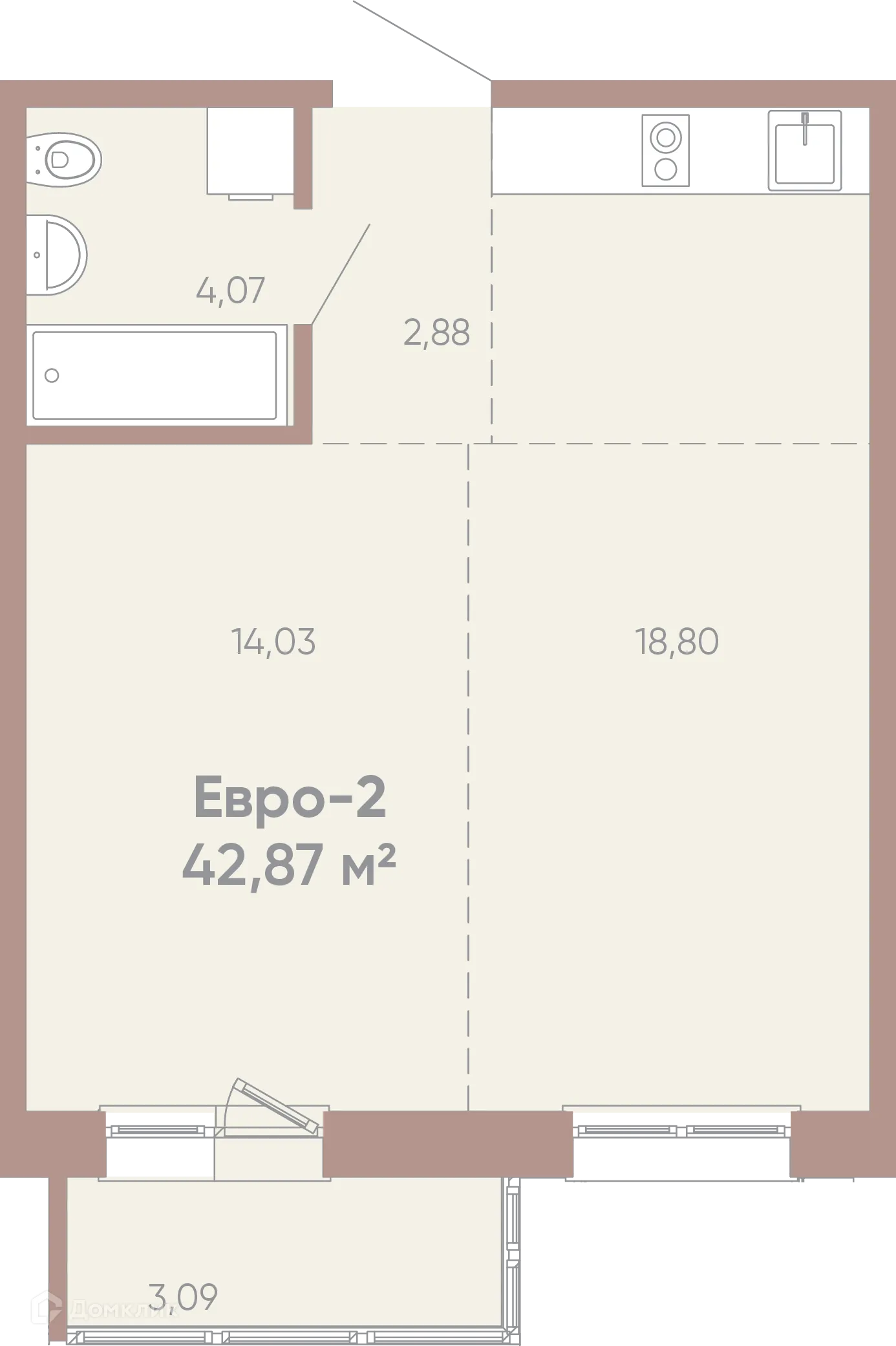 Фото квартиры в ЖК Новые горизонты на Советской
