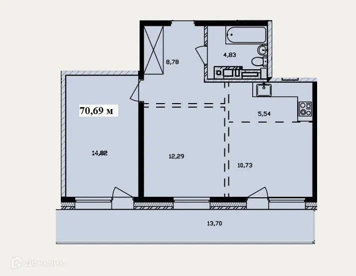 Фото квартиры в ЖК "Витязь-3"