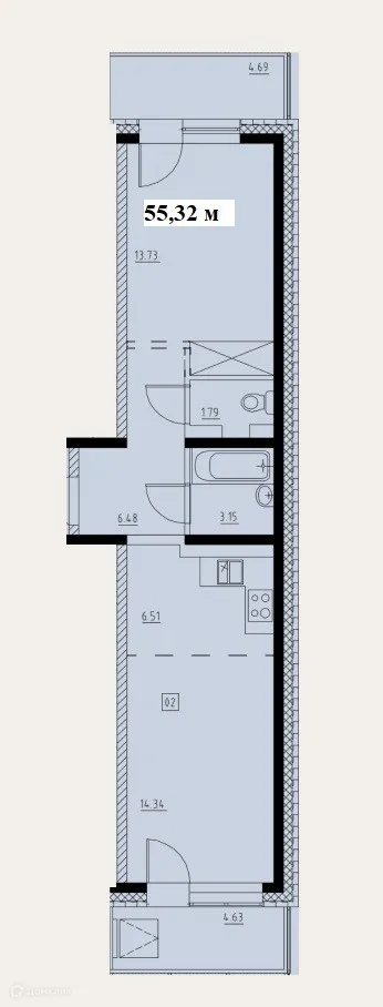 Фото квартиры в ЖК "Витязь-3"