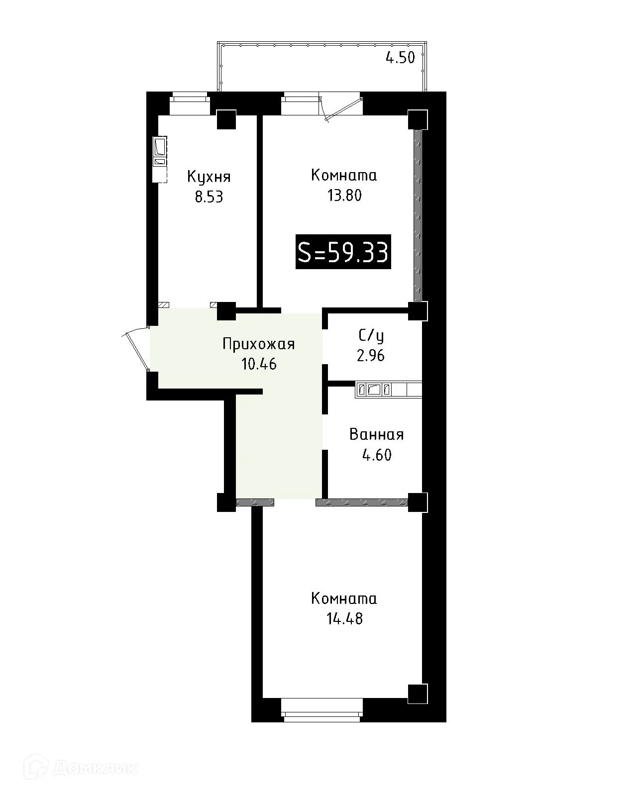 Фото квартиры в ЖК ИРКУТ (ЖК ИРКУТ)