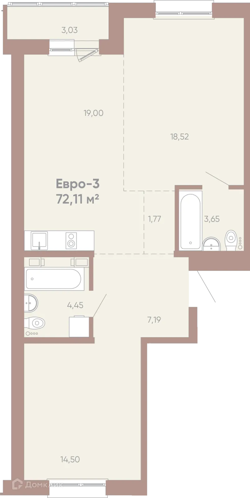 Фото квартиры в ЖК Новые горизонты на Советской