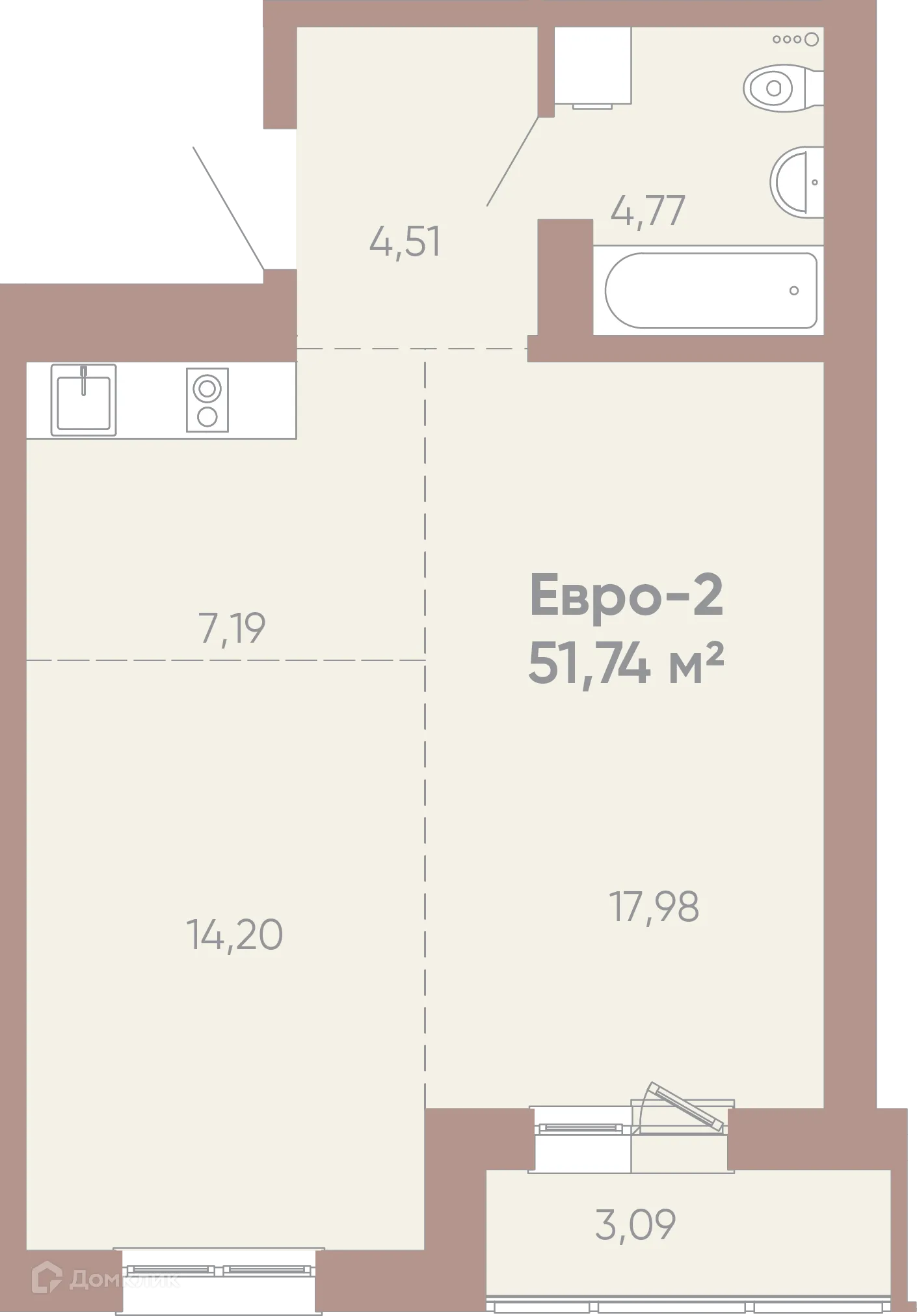 Фото квартиры в ЖК Новые горизонты на Советской