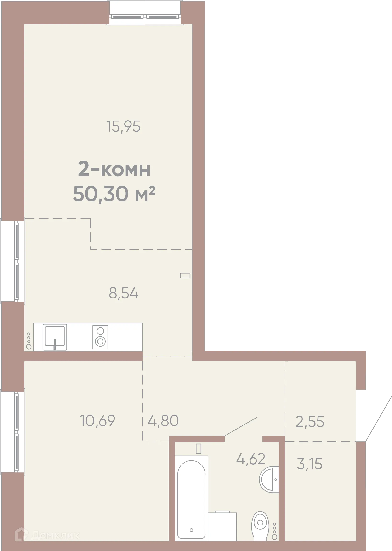 Фото квартиры в ЖК Новые горизонты на Советской