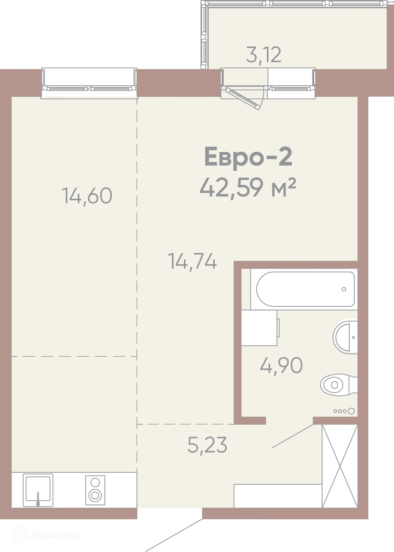 Фото квартиры в ЖК Новые горизонты на Советской