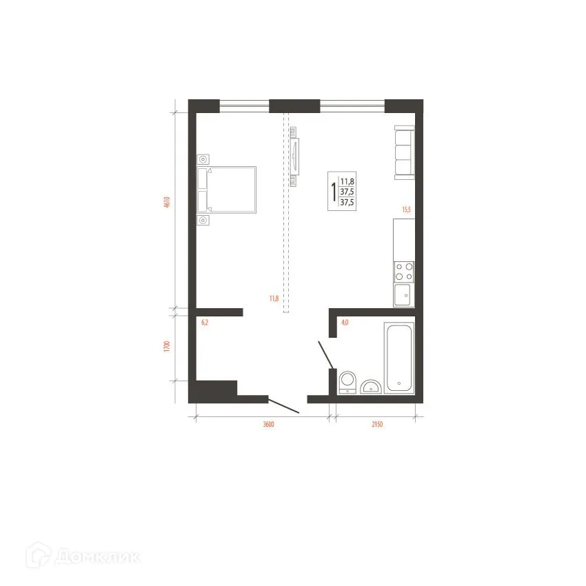 Фото квартиры в ЖК СВОИ ВМЕСТЕ