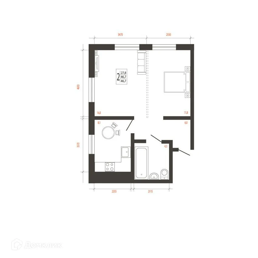 Фото квартиры в ЖК СВОИ ВМЕСТЕ