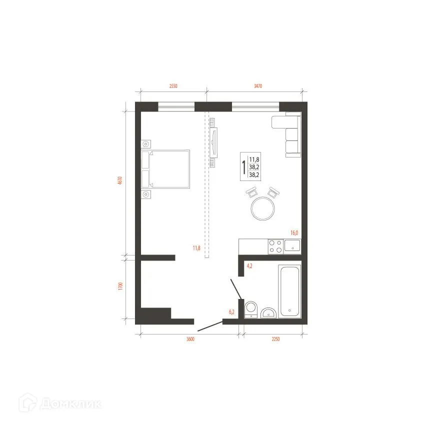 Фото квартиры в ЖК СВОИ ВМЕСТЕ