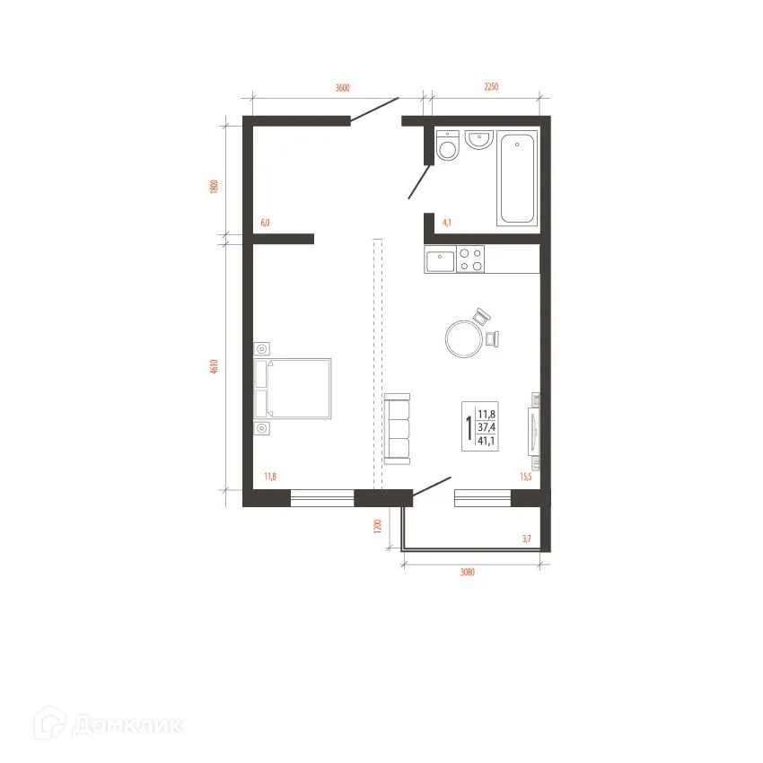 Фото квартиры в ЖК СВОИ ВМЕСТЕ