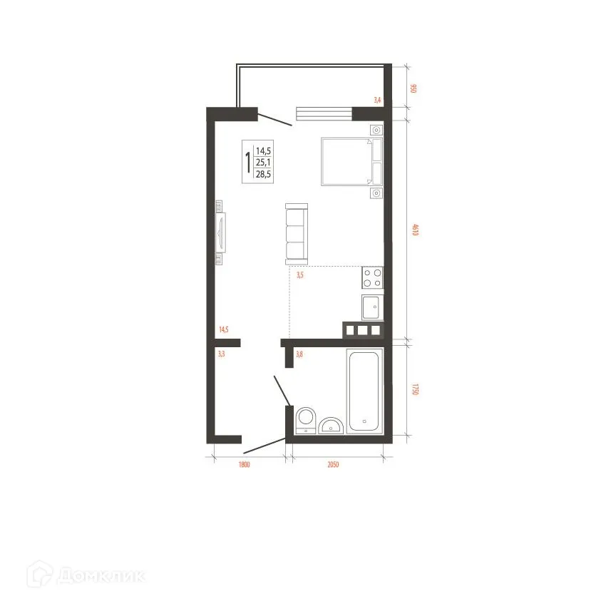 Фото квартиры в ЖК СВОИ ВМЕСТЕ