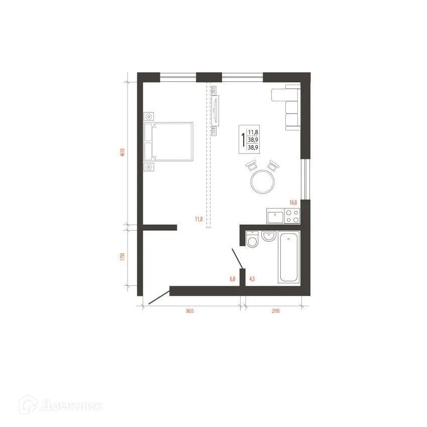 Фото квартиры в ЖК СВОИ ВМЕСТЕ