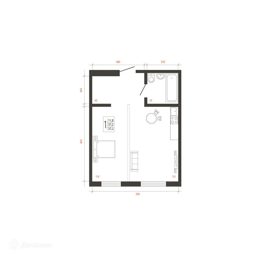 Фото квартиры в ЖК СВОИ ВМЕСТЕ