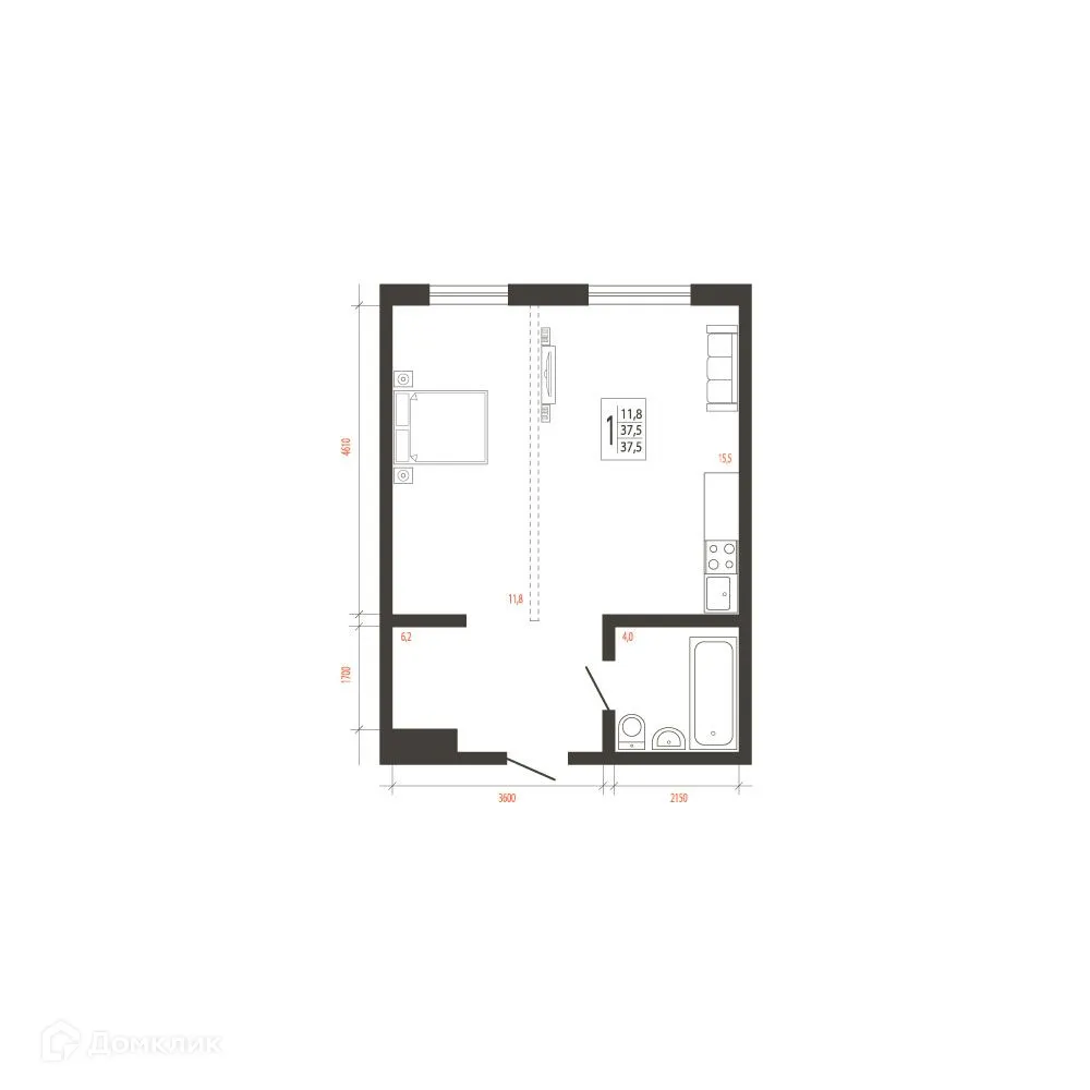 Фото квартиры в ЖК СВОИ ВМЕСТЕ