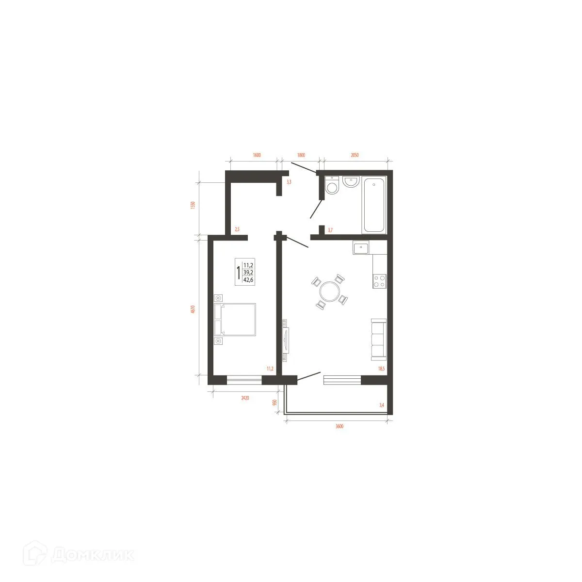 Фото квартиры в ЖК СВОИ ВМЕСТЕ