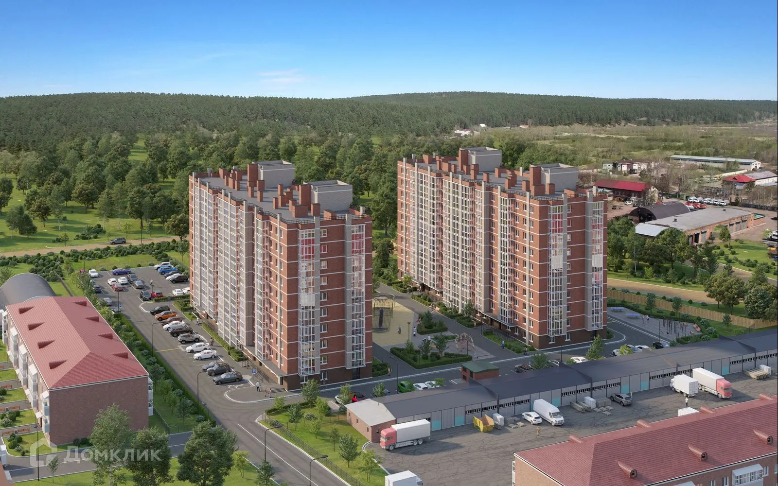 Планировка 1-комнатной квартиры 41.2 м² в ЖК СВОИ ВМЕСТЕ, г. Иркутск — фото 2