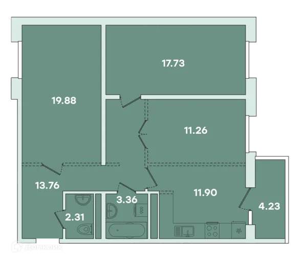 Квартира в ЖК ФАМИЛИЯ
