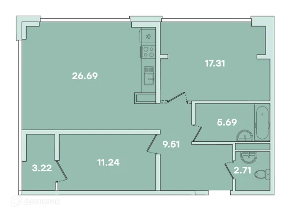 Квартира в ЖК ФАМИЛИЯ
