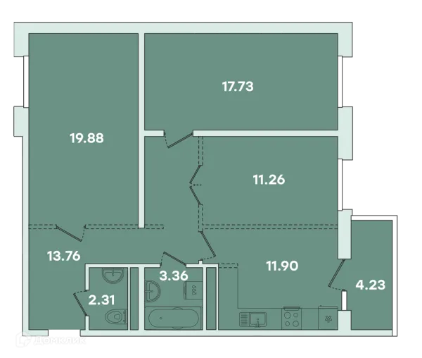 Квартира в ЖК ФАМИЛИЯ