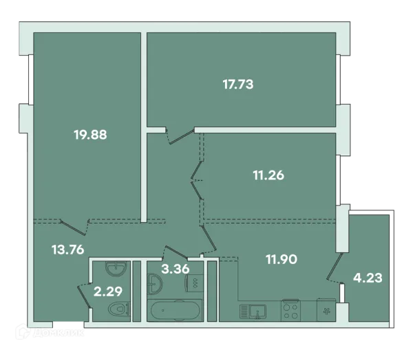 Квартира в ЖК ФАМИЛИЯ