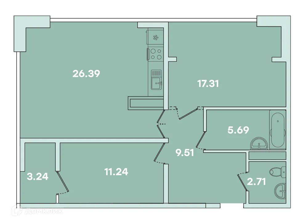 Фото квартиры в ЖК ФАМИЛИЯ