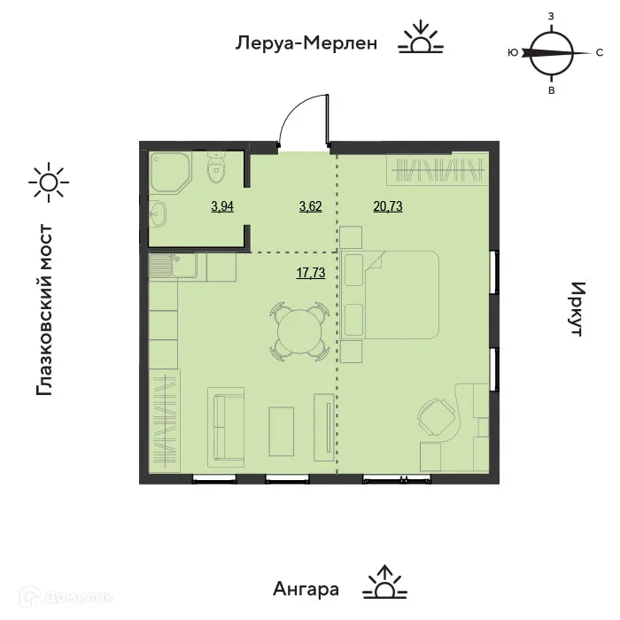 Фото квартиры в ЖК "Zaton (Затон)"