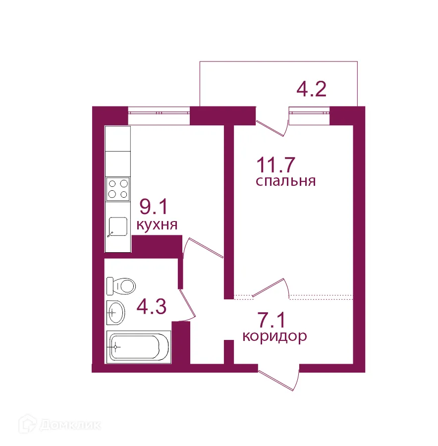 Фото квартиры в ЖК Видный 3