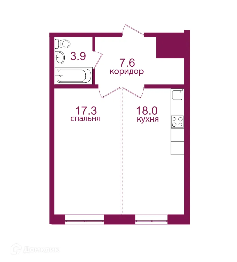 Фото квартиры в ЖК Видный 3