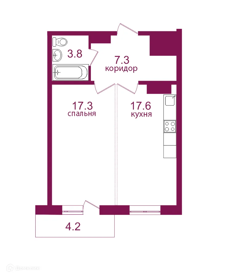 Фото квартиры в ЖК Видный 3