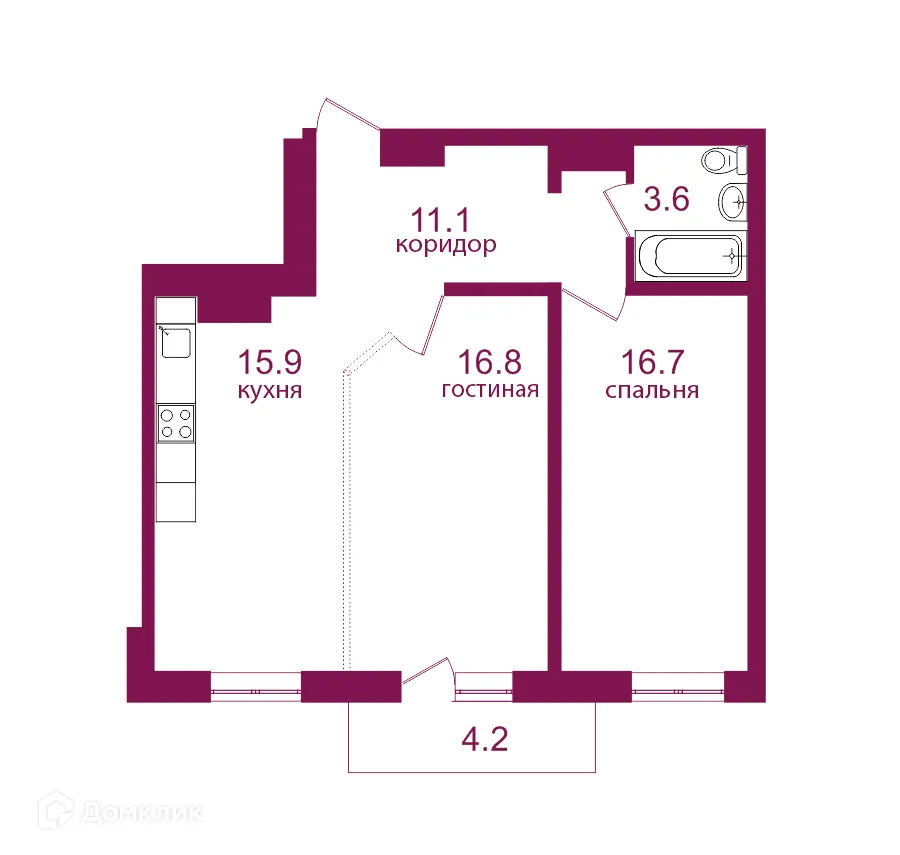 Фото квартиры в ЖК Видный 3