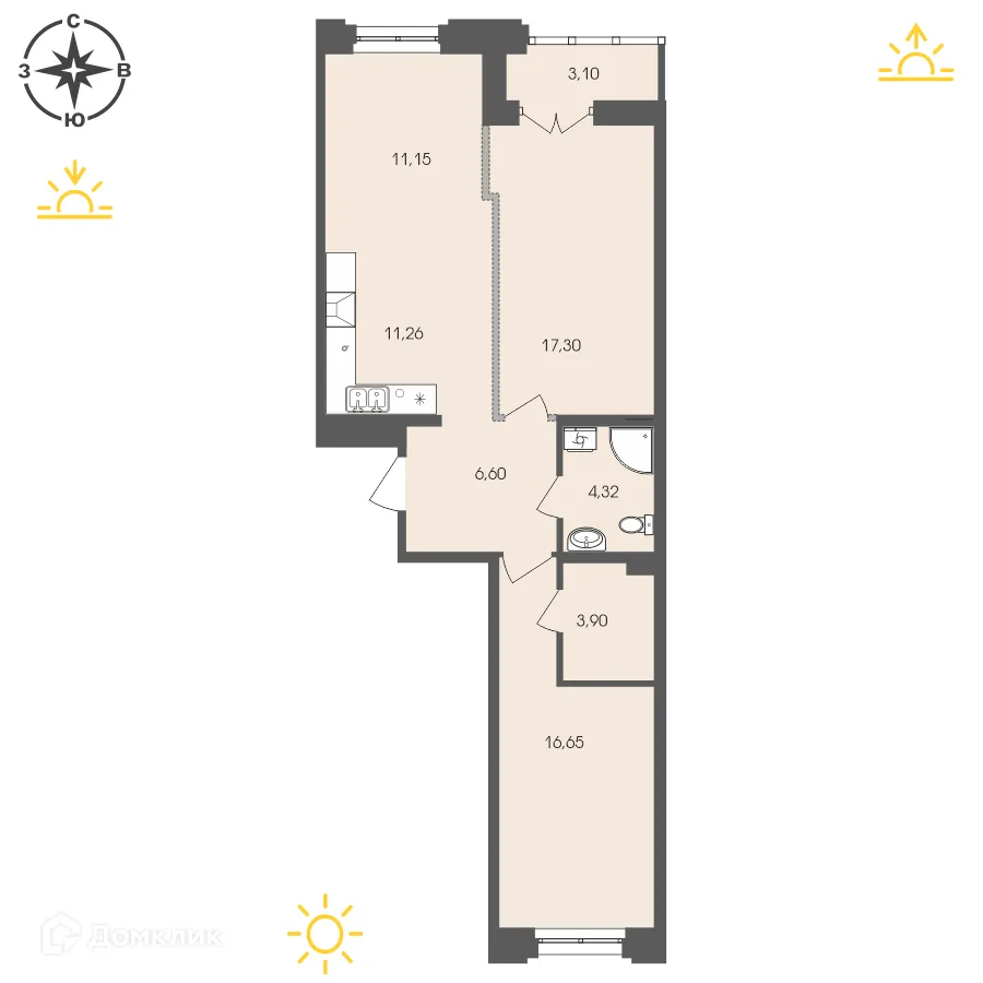 Фото квартиры в ЖК Автограф