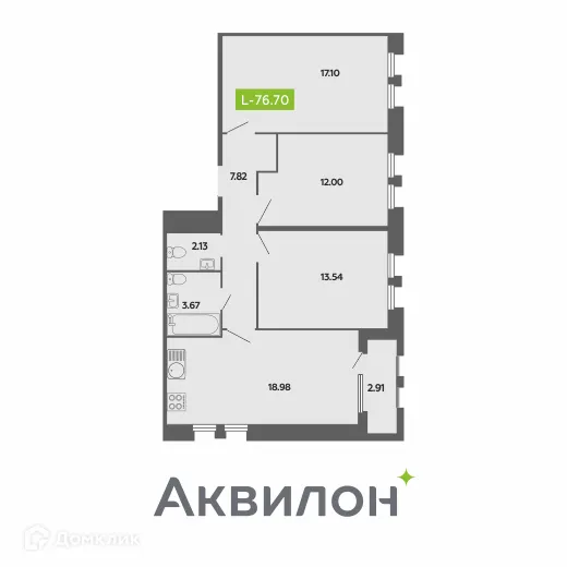Фото квартиры в ЖК CITY RESIDENCE by AKVILON (СИТИ РЕЗИДЕНС бай АКВИЛОН)
