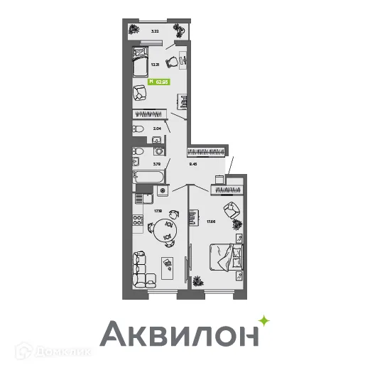 Фото квартиры в ЖК City Towers (Сити Тауэрс)